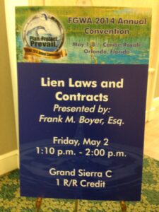 Contracts and Lien Laws